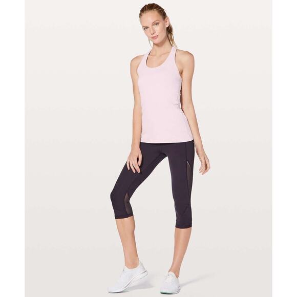 Lululemon Cool Racerback Tank Top In Powder Pink Sz 8 READ - Picture 6 of 12